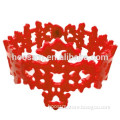 Customized promotional new design silicone hollow-out bracelet